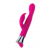 Розовый вибратор с клиторальным стимулятором и гибкой головкой LOLY - 21,6 см. - JOS купить в Нальчике с доставкой в Orgasmix.ru Розовый вибратор с клиторальным стимулятором и гибкой головкой LOLY - 21,6 см. - JOS