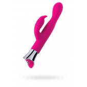 Розовый вибратор с клиторальным стимулятором и гибкой головкой LOLY - 21,6 см. - JOS купить в Нальчике с доставкой в Orgasmix.ru Розовый вибратор с клиторальным стимулятором и гибкой головкой LOLY - 21,6 см. - JOS