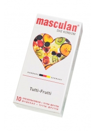 Жёлтые презервативы Masculan Ultra Tutti-Frutti с фруктовым ароматом - 10 шт. - Masculan - купить с доставкой в Нальчике