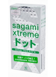 Презервативы Sagami Xtreme Type-E с точками - 10 шт. - Sagami - купить с доставкой в Нальчике