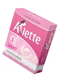 Ультратонкие презервативы Arlette Light - 3 шт. - Arlette - купить с доставкой в Нальчике