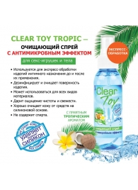 Очищающий спрей для игрушек CLEAR TOY Tropic - 100 мл. - Биоритм - купить с доставкой в Нальчике