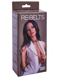 Коричневый поводок и чокер с кольцом Sofi - Rebelts - купить с доставкой в Нальчике