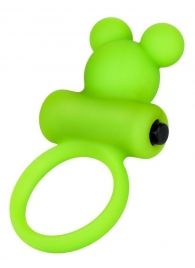 Зеленое виброкольцо на пенис A-Toys - A-toys - в Нальчике купить с доставкой