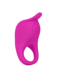 Ярко-розовое эрекционное виброкольцо Silicone Rechargeable Teasing Enhancer - California Exotic Novelties - в Нальчике купить с доставкой