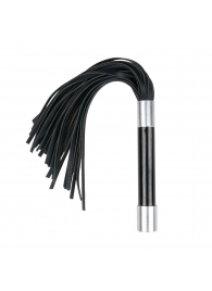 Черная плеть Easytoys Flogger With Metal Grip - 38 см. - Easy toys - купить с доставкой в Нальчике