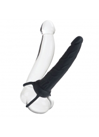 Насадка на пенис Silicone Love Rider Dual Penetrator для двойного проникновения - 14 см. - California Exotic Novelties - в Нальчике купить с доставкой