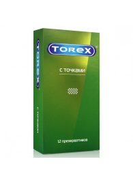 Текстурированные презервативы Torex  С точками  - 12 шт. - Torex - купить с доставкой в Нальчике