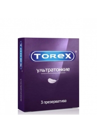 Презервативы Torex  Ультратонкие  - 3 шт. - Torex - купить с доставкой в Нальчике