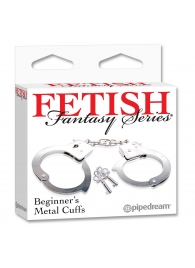 Металлические наручники Beginner s Metal Cuffs - Pipedream - купить с доставкой в Нальчике