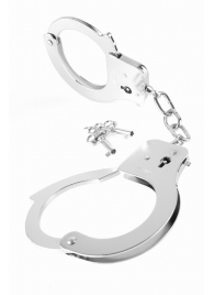 Металлические серебристые наручники Designer Metal Handcuffs - Pipedream - купить с доставкой в Нальчике