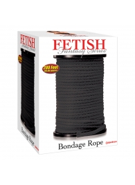 Черная веревка для связывания Bondage Rope - 60,9 м. - Pipedream - купить с доставкой в Нальчике