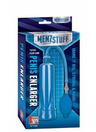 Синяя вакуумная помпа MENZSTUFF PENIS ENLARGER - Dream Toys - в Нальчике купить с доставкой