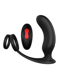 Черный массажер простаты REMOTE P-PLEASER - Dream Toys - в Нальчике купить с доставкой