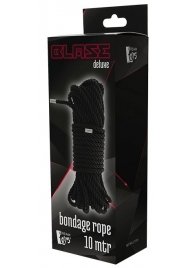 Черная веревка для бондажа BONDAGE ROPE - 10 м. - Dream Toys - купить с доставкой в Нальчике