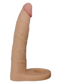 Телесная насадка-фаллоимитатор для двойного проникновения - 17 см. - Lovetoy - купить с доставкой в Нальчике