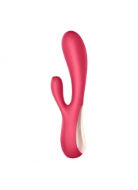 Красный вибратор-кролик Satisfyer Mono Flex с управлением через приложение - 20,4 см. - Satisfyer