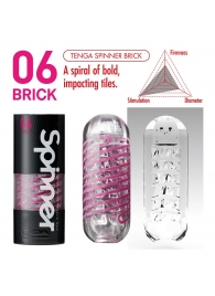 Мастурбатор SPINNER Brick - Tenga - в Нальчике купить с доставкой