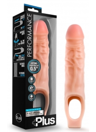 Телесный реалистичный фаллоудлинитель 9 Inch Silicone Cock Sheath Penis Extender - 22,86 см. - Blush Novelties - в Нальчике купить с доставкой