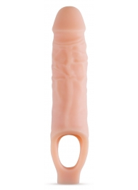 Телесный реалистичный фаллоудлинитель 9 Inch Silicone Cock Sheath Penis Extender - 22,86 см. - Blush Novelties - в Нальчике купить с доставкой