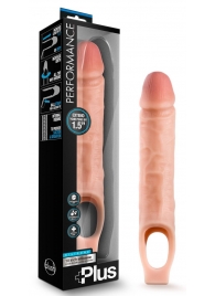 Телесный реалистичный фаллоудлинитель 10 Inch Silicone Cock Sheath Penis Extender - 25,4 см. - Blush Novelties - в Нальчике купить с доставкой