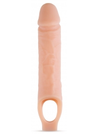 Телесный реалистичный фаллоудлинитель 10 Inch Silicone Cock Sheath Penis Extender - 25,4 см. - Blush Novelties - в Нальчике купить с доставкой