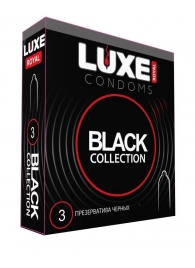 Черные презервативы LUXE Royal Black Collection - 3 шт. - Luxe - купить с доставкой в Нальчике