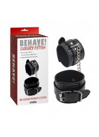 Черные наручники Be good Wrist Cuffs - Chisa - купить с доставкой в Нальчике