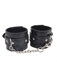 Черные наручники Be good Wrist Cuffs - Chisa - купить с доставкой в Нальчике