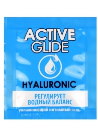 Лубрикант на водной основе Active Glide с гиалуроновой кислотой - 3 гр. - Биоритм - купить с доставкой в Нальчике