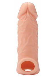 Телесная насадка EXTENDER WITH BALL STRAP 5.5 - 14 см. - Dream Toys - в Нальчике купить с доставкой