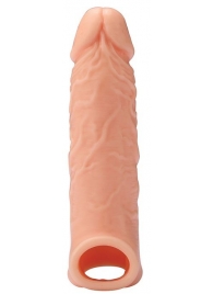 Телесная насадка EXTENDER WITH BALL STRAP 6.5 - 17 см. - Dream Toys - в Нальчике купить с доставкой