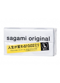 Презервативы Sagami Original 0.02 L-size увеличенного размера - 10 шт. - Sagami - купить с доставкой в Нальчике