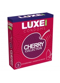 Презервативы с ароматом вишни LUXE Royal Cherry Collection - 3 шт. - Luxe - купить с доставкой в Нальчике