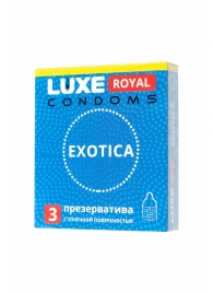 Текстурированные презервативы LUXE Royal Exotica - 3 шт. - Luxe - купить с доставкой в Нальчике