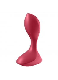 Красный вибромассажёр простаты Satisfyer Backdoor Lover - 14 см. - Satisfyer - в Нальчике купить с доставкой