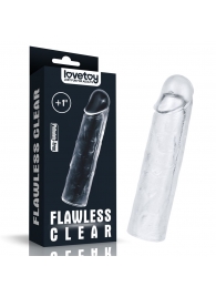 Прозрачная насадка-удлинитель Flawless Clear Penis Sleeve Add 1 - 15,5 см. - Lovetoy - в Нальчике купить с доставкой