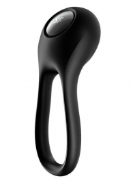 Черное эрекционное виброкольцо Majestic Duo - Satisfyer - в Нальчике купить с доставкой