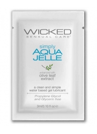 Гель-лубрикант Simply Aqua Jelle - 3 мл. - Wicked - купить с доставкой в Нальчике