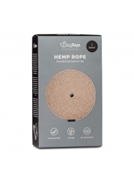 Пеньковая веревка для связывания Hemp Rope - 5 м. - Easy toys - купить с доставкой в Нальчике