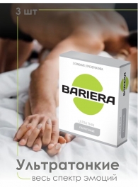 Ультратонкие презервативы Bariera Ultra Thin - 3 шт. - Bariera - купить с доставкой в Нальчике