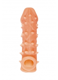 Телесная закрытая насадка с пупырышками Cock Sleeve Size S - 13,8 см. - KOKOS - в Нальчике купить с доставкой Телесная закрытая насадка с пупырышками Cock Sleeve Size S - 13,8 см. - KOKOS - в Нальчике купить с доставкой