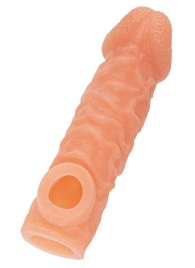 Телесная закрытая насадка с шершавой головкой Cock Sleeve Size S - 13,8 см. - KOKOS - в Нальчике купить с доставкой Телесная закрытая насадка с шершавой головкой Cock Sleeve Size S - 13,8 см. - KOKOS - в Нальчике купить с доставкой