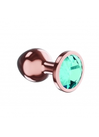 Пробка цвета розового золота с малиновым кристаллом Diamond Topaz Shine L - 8,3 см. - Lola Games - купить с доставкой в Нальчике