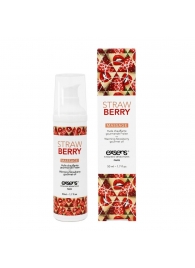 Разогревающее массажное масло  с ароматом клубники Gourmet Strawberry - 50 мл. - Exsens - купить с доставкой в Нальчике