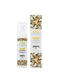 Разогревающее массажное масло с ароматом пина колада Gourmet Pina Colada - 50 мл. - Exsens - купить с доставкой в Нальчике