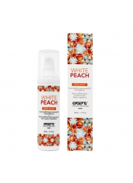 Разогревающее массажное масло Gourmet White Peach Organic с органическими ингредиентами - 50 мл. - Exsens - купить с доставкой в Нальчике