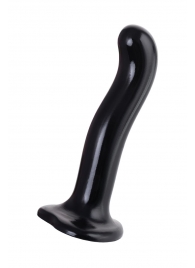 Черный стимулятор для пар P G-Spot Dildo Size M - 18 см. - Strap-on-me - в Нальчике купить с доставкой