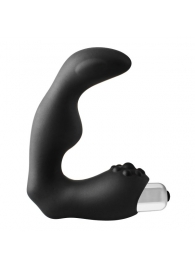 Черный вибромассажер простаты FantASStic Vibrating Prostate Massager - 11,3 см. - Dream Toys - в Нальчике купить с доставкой