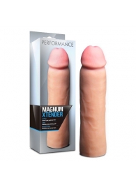 Телесная фаллическая насадка на пенис Magnum Xtender - 23 см. - Blush Novelties - в Нальчике купить с доставкой